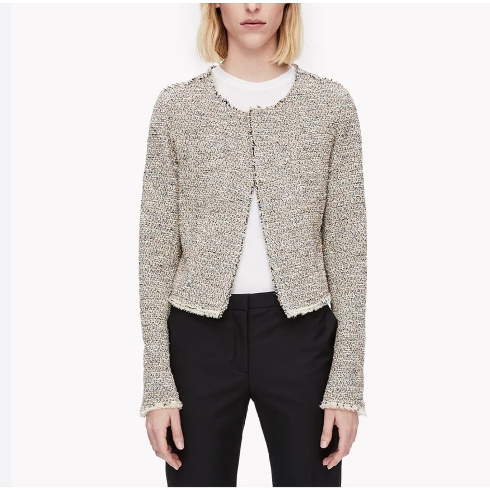 Women's Tweed Jacket - Cream
